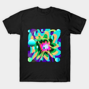 Abstract Digital  Cooler Tone Art T-Shirt